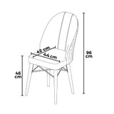 Set stolica (6 komada) Ritim - krem, bijela