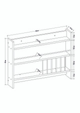 Kuhinjska polica Kolin - Antracit