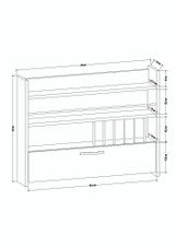 Kuhinjska polica Knott - bijela