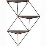 Dekorativna drvena zidna polica Wr044