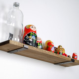 Dekorativna drvena zidna polica Lam009