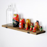 Dekorativna drvena zidna polica Lam009