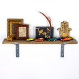 Dekorativna drvena zidna polica Lam002