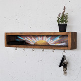 Dekorativna drvena zidna polica Raf293