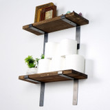 Dekorativna drvena zidna polica Lam005