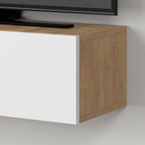 TV komoda Francy 135 - Safirni hrast, bijela