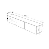 TV komodica Francy 180 - Safirni hrast, Antracit