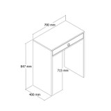 Stol za šminkanje Lizbon - Orah Stol za šminkanje Lizbon - Orah
