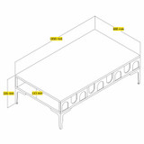 Klub stolić Lyon 32 - Atlas, crni