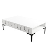 Klub stolić Lyon 32 - Bijeli, Crni