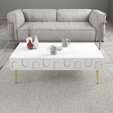 Klub stolić Lyon 33 - Bijeli, Zlatni