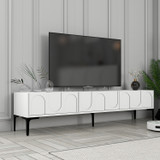 TV komoda Lyon 42 - bijela, crna