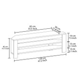 Kutni TV stalak - hrast