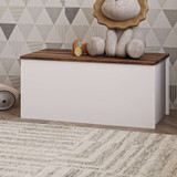 Komoda Florya - bijela, rustikalni orah