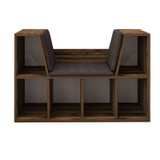 Polica za knjige Livora - Rustikalni orah