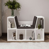 Polica za knjige Livora - bijela