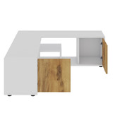 TV komoda Rosa - bijela, hrast