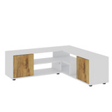 TV komoda Rosa - bijela, hrast