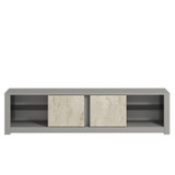 TV stalak Aydos - sivi, travertin