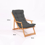 Vrtna stolica My008 - siva
