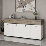 Konzola Zara - Bijela, Crna