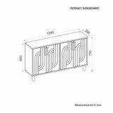 Konzola Rodney - bijela