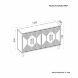 Konzola Roger - Safirni hrast