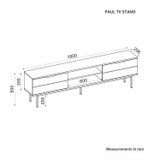 TV komoda Paul - antracit