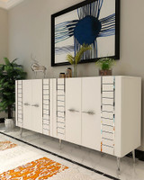 Konzola Imre - Bijela, Srebrna