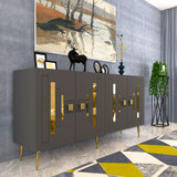 Konzola Seduna - Antracit, Zlatna