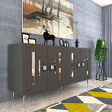 Konzola Seduna - antracit, srebrna