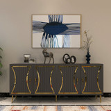 Konzolni Tean - Antracit, Zlatni