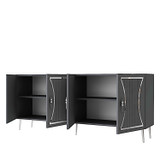 Konzolni Tean - Antracit, Srebrna