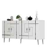 Konzolna linija KB150 - bijela, srebrna