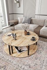 Stolić za kavu Yin Yang 3 70 - Hrast