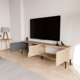 TV komoda Tarz - antracit, hrast