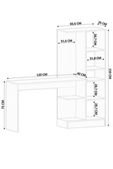 Radni stol i polica za knjige Rb-087