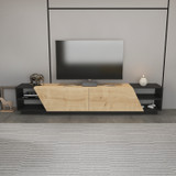 TV komoda Rhodes - antracit, hrast