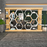 Polica za knjige Sueno - bijela, hrast