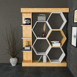 Polica za knjige Sueno - bijela, hrast