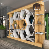 Polica za knjige Sueno - bijela, hrast