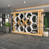 Polica za knjige Sueno - bijela, hrast