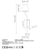 Zidna lampa Lumora - 15332