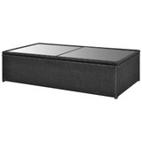 Vrtni Sofa Set 9 Kom Crni Poli Ratan