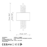 Zidna lampa Os - 15102