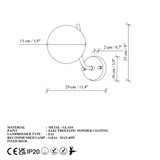 Zidna lampa Rogovlje - 15015