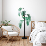 Podna lampa Palm 13920 - Crna, Zelena