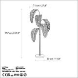Podna lampa Palma 13925 - Zlatna