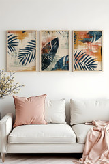 Dekorativna uokvirena MDF slika (3 komada) Huhu468 - 20 x 30