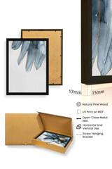 Dekorativna uokvirena MDF slika (3 komada) Huhu473S - 20 x 30